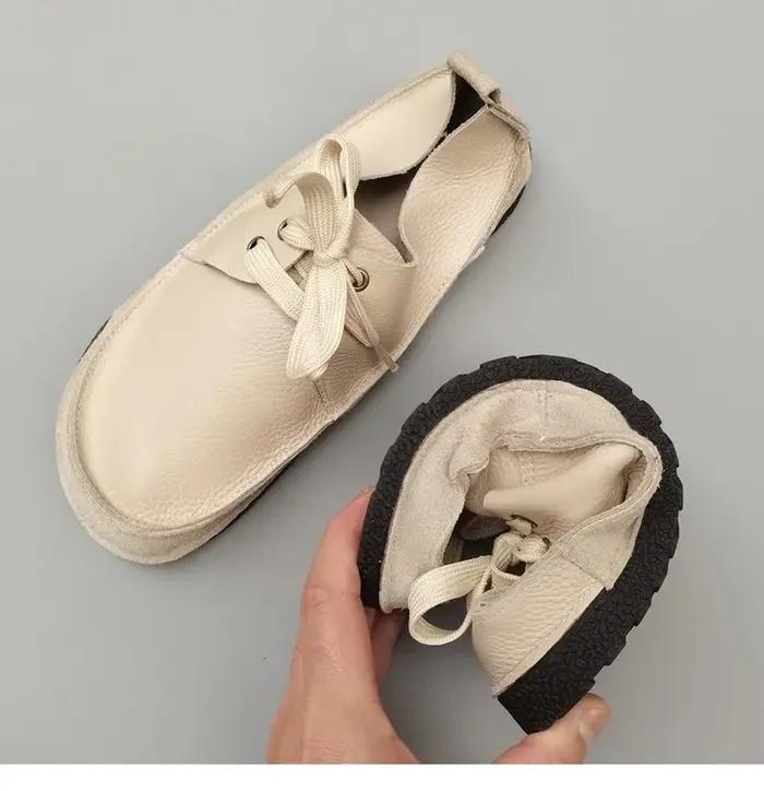 Careaymade-Chaussures décontractées en cuir véritable pour hommes et femmes, coordonnantes, à lacets