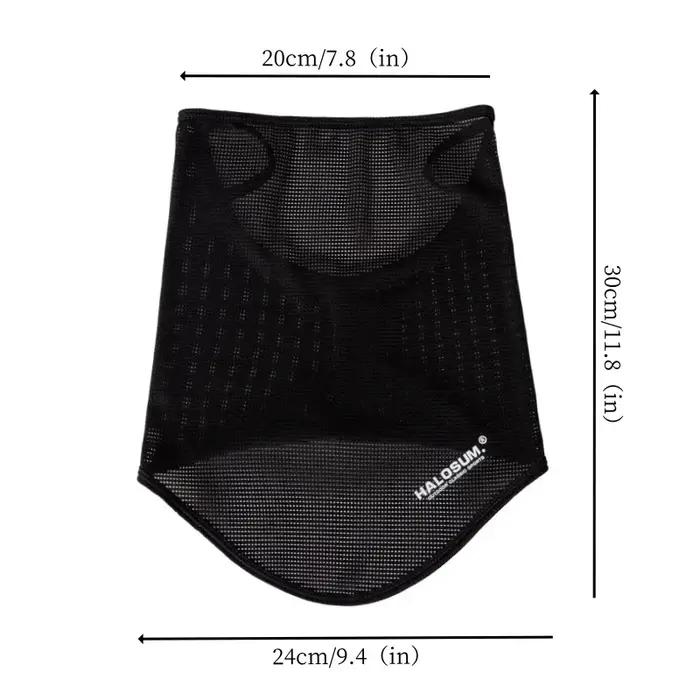 Masque complet en soie glacée, cagoule d'été, Protection solaire, respirant, résistant aux UV, coupe