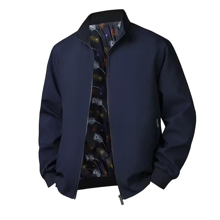 Grande taille 6xl 7xl 8xl veste hommes décontracté automne printemps col montant coupe-vent Sport ma