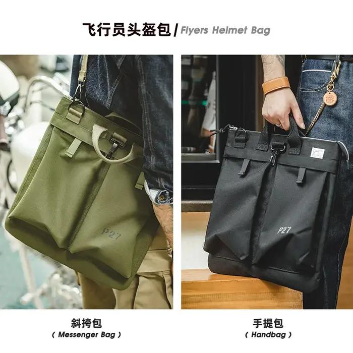 Maden Sac de Portage de Casque d'Équipement Tactique pour Hommes, Sac de Voyage Multi-Poche, Sac Mai