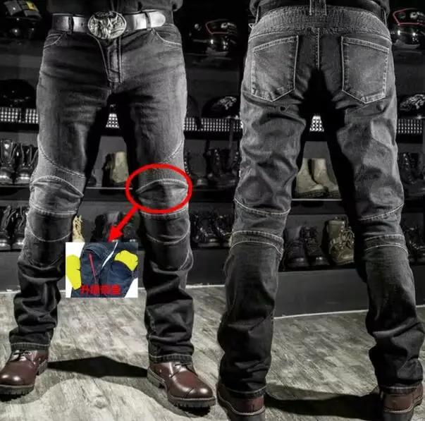 Komine-Jeans de moto pour hommes, jeans de moto pour hommes, équipement de protection, protège-genou