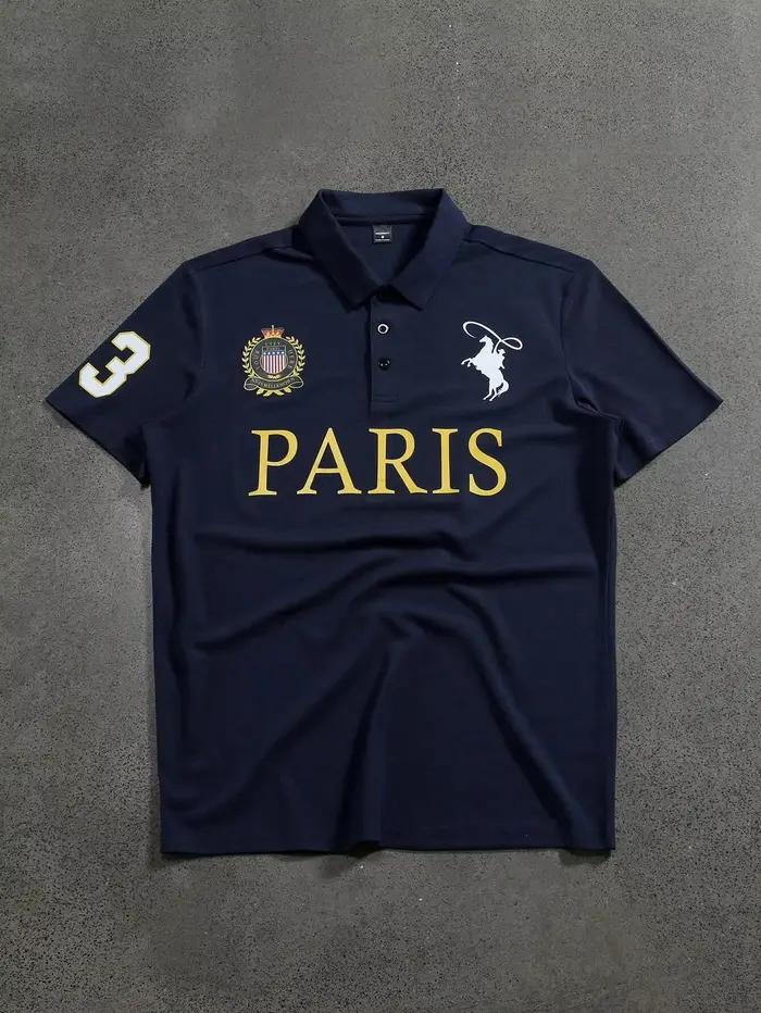 Polo à manches courtes pour homme Manfinity Mode, minimaliste et tendance, adapté à l'été, style spo