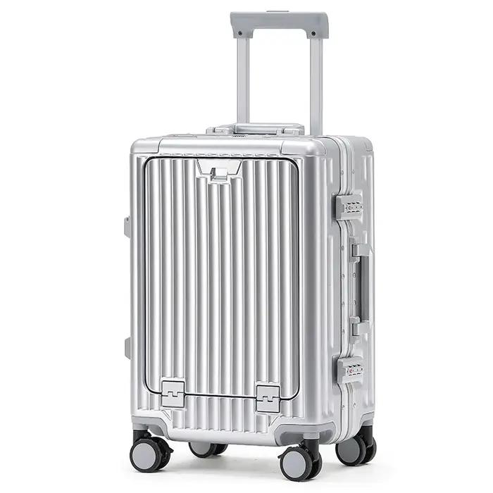 1 pièce ensemble 20 pouces ordinateur fonctionnel cadre en aluminium boîtier de chariot valise d'emb
