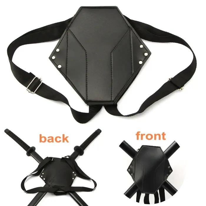 Sac épée noir, étui de transport pour Deadpool Cosplay Ninja tortue héros Cosplay Anime Costume étui
