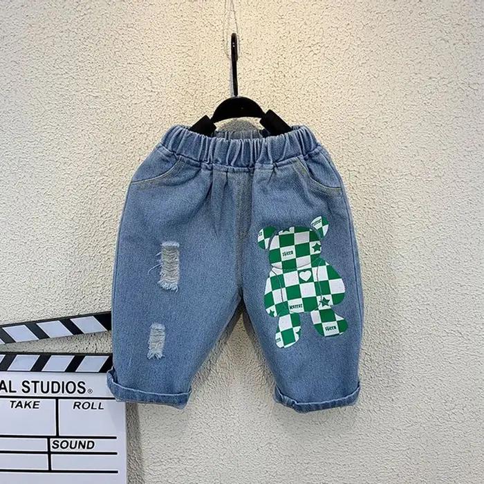 Ensemble de vêtements d'été pour bébés garçons, T-shirt ours + pantalon court, ensemble 2 pièces pou