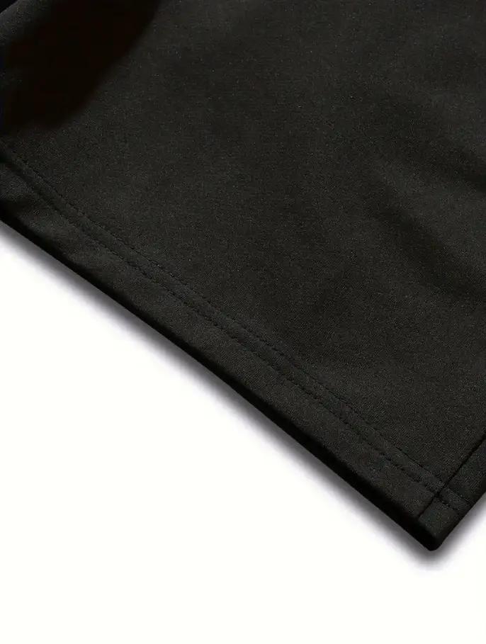Ensemble décontracté confortable pour homme, t-shirt à col rond et short à taille élastique avec imp