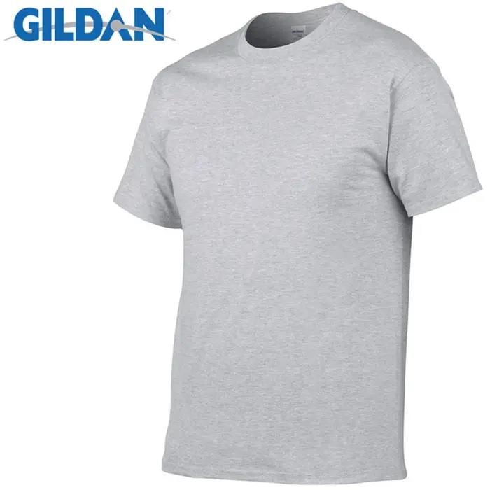 Gildan-T-Shirt à manches courtes pour homme, 100% coton, résistant, confortable et respirant, vêteme
