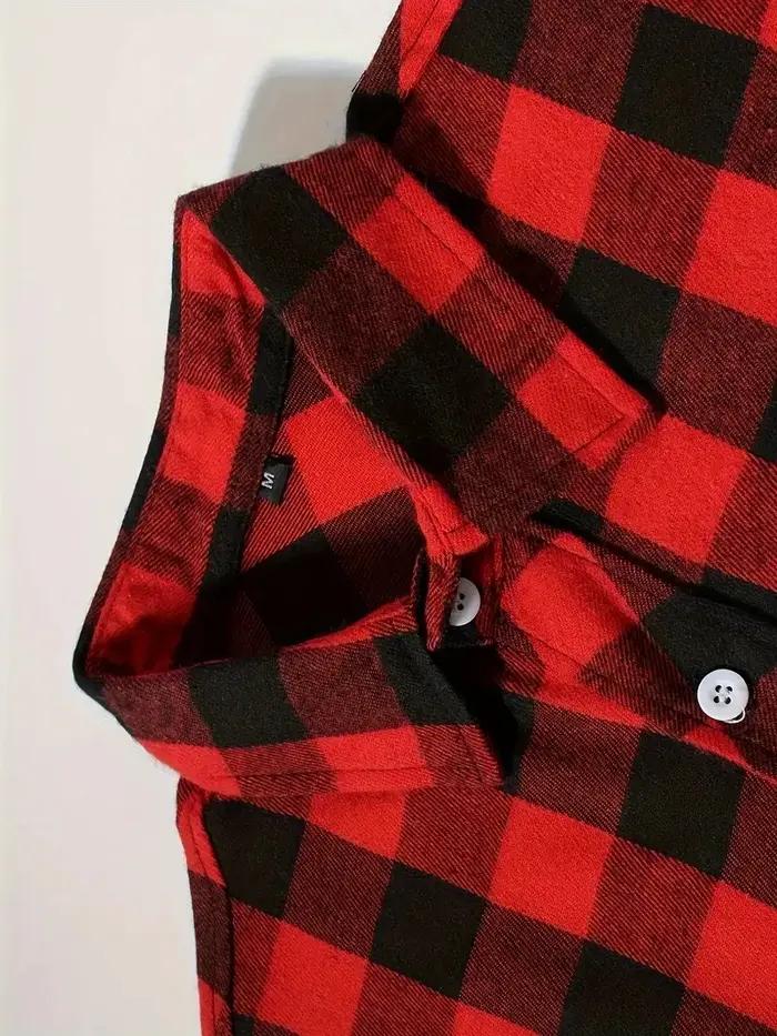 Chemises pour hommes simple boutonnage classique Plaid intelligent décontracté chemise en flanelle à