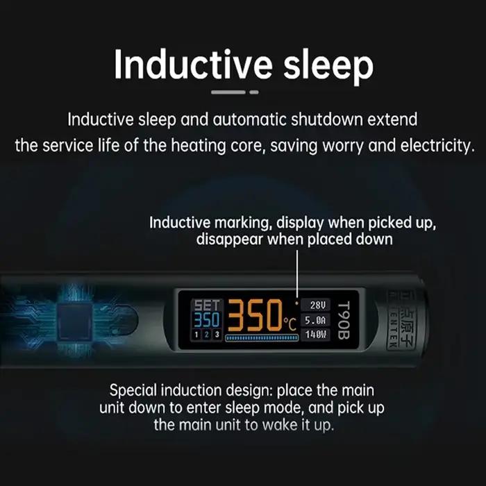 ALIENTEK T90 fer à souder intelligent 140W affichage numérique Portable sommeil automatique PCB préc