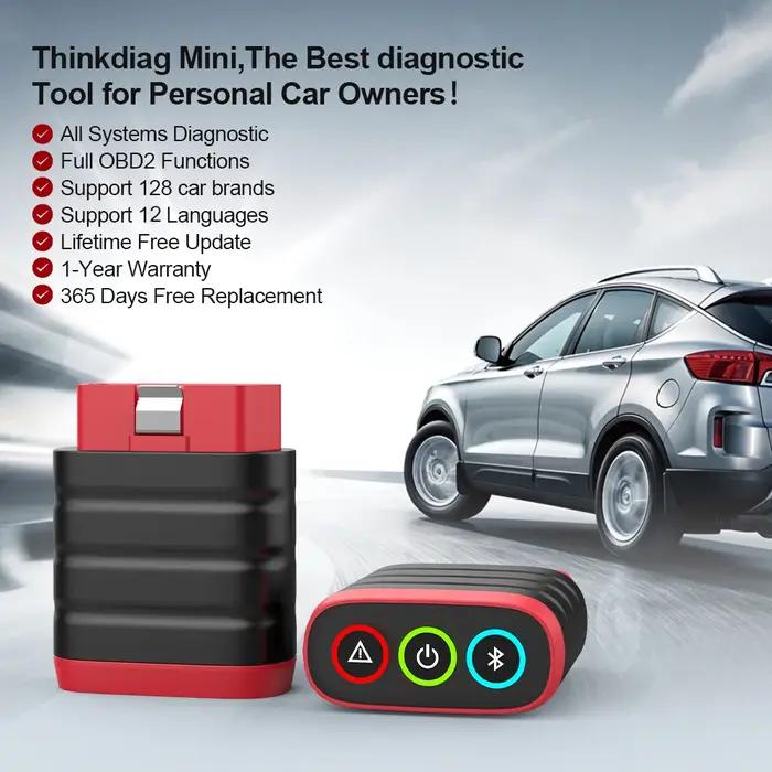 THINKCAR THINKDIAG MINI Scanner Obd2 pour système de Diagnostic automatique complet Obd 2 fonctions,
