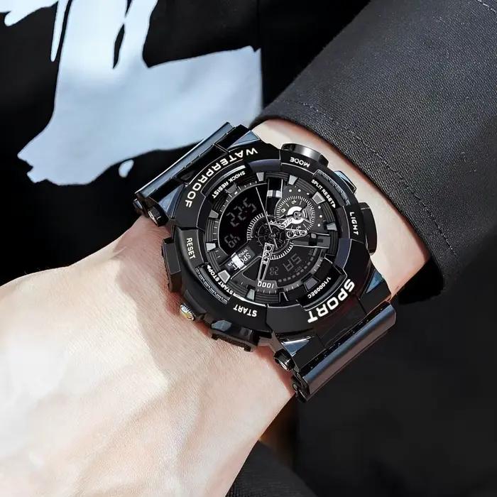Montre de sport électronique multifonction pour hommes, montres pour jeunes, tendance de la mode