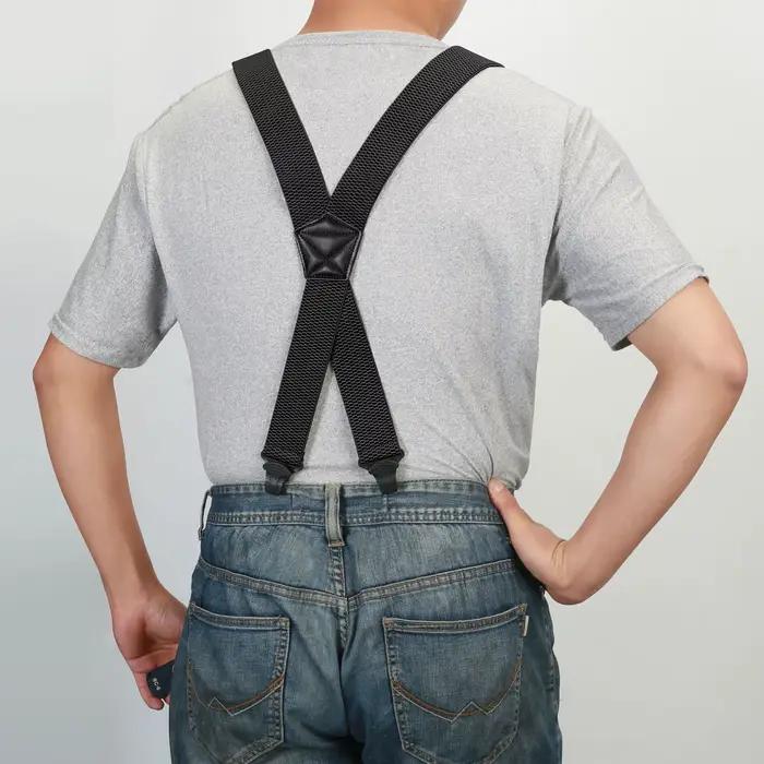 Bretelles de Surintendant artificiel astiques Réglables X-Back pour Homme, Bretelles de Travail RapD