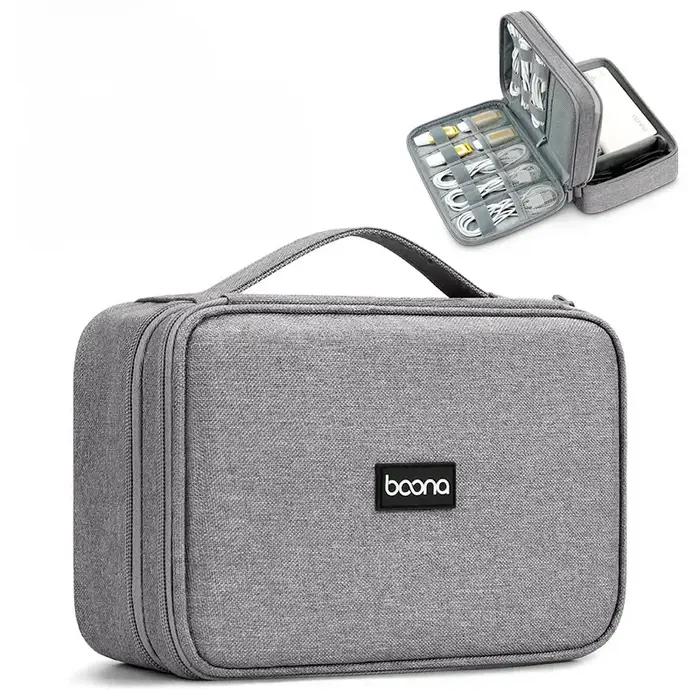 Sac de voyage de grande capacité pour câbles de gadgets USB, boîte de rangement pour écouteurs, sac