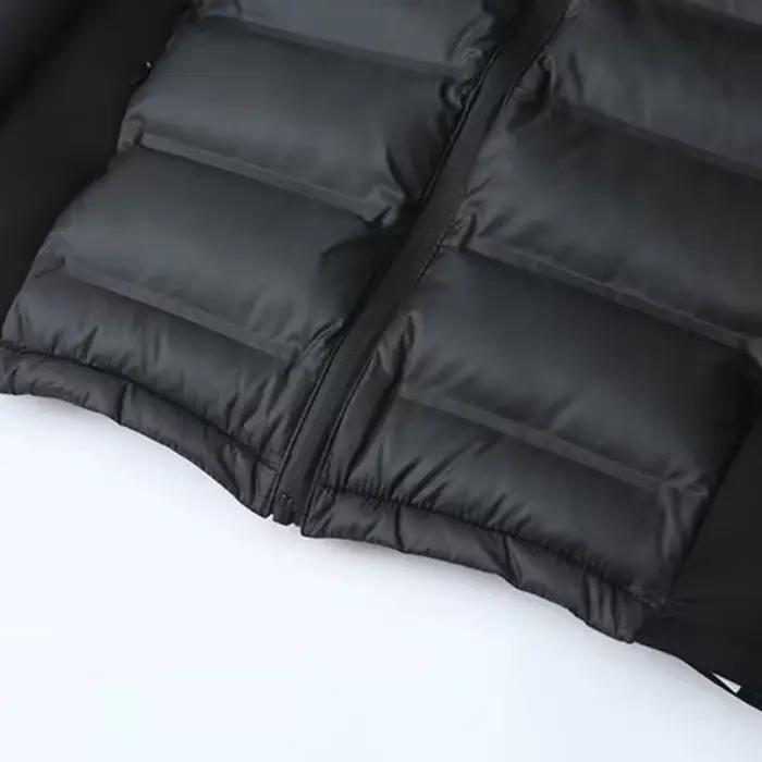 Veste matelassée légère en coton à capuche pour femme, style patchwork décontracté, idéale pour l'au