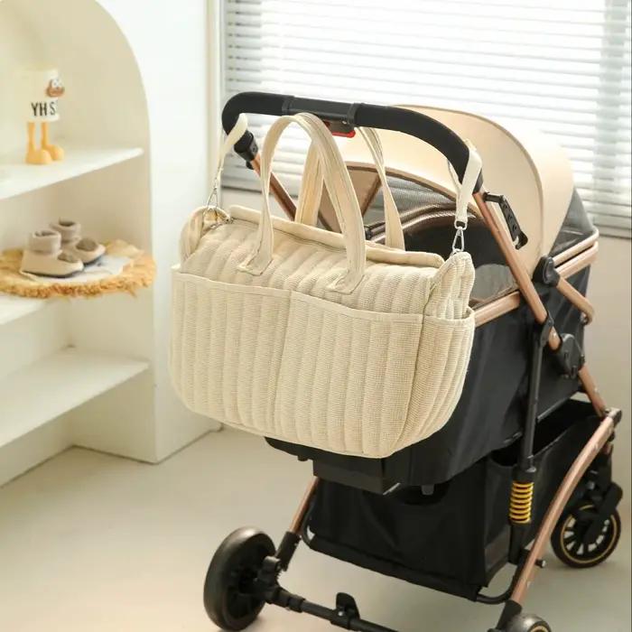 Sac à couches solide, sac à dos multifonctionnel étanche à la mode, sac à langer d'allaitement pour