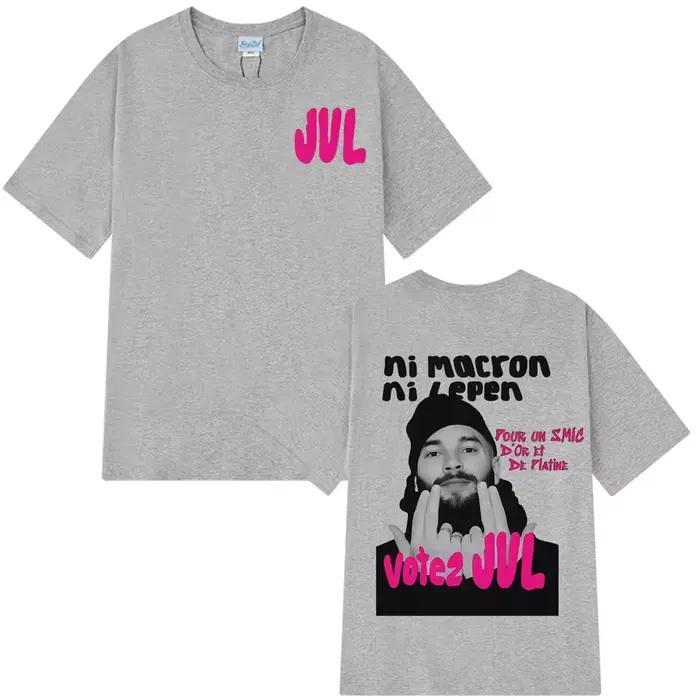 T-shirts graphiques tendance JUL, rappeur français 2026, pour hommes et femmes, T-shirt hip-hop déco