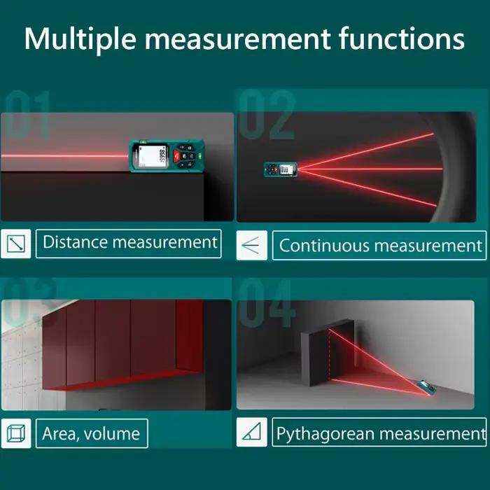 INKERSI-Télémètre laser numérique, ruban à mesurer, télémètre à roulette numérique, haute précision,
