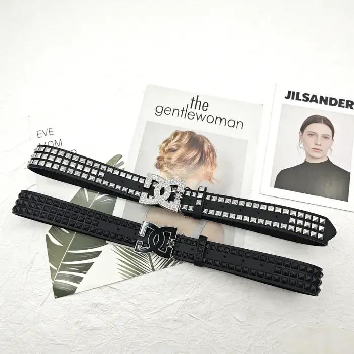 Ceinture Femme Style Punk Y2K 2026 - Bestseller - Ceinture de Luxe à Rivets de 3,8 cm de Large, Bouc