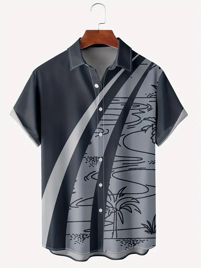 Nouveau Hawaii hommes Vintage chemises décontracté respirant à manches courtes hauts plage fête Plai