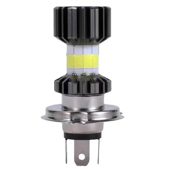 Ampoules de phares de Moto H4 LED H6 BA20D 69000LMLED, 8 côtés COB blanc 6000K, lampe Hi Lo, accesso