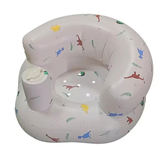 Canapé Gonflable Pour Bébé Avec Pompe À Air Intégrée Siège Apprendre À S'Asseoir Alimentation Camping Occasions Spéciales