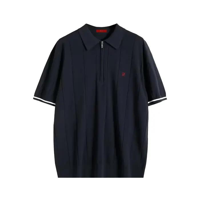 CHCH 2024 nouveau Polo d'été en tricot côtelé pour hommes respirant et frais marque qualité hommes p