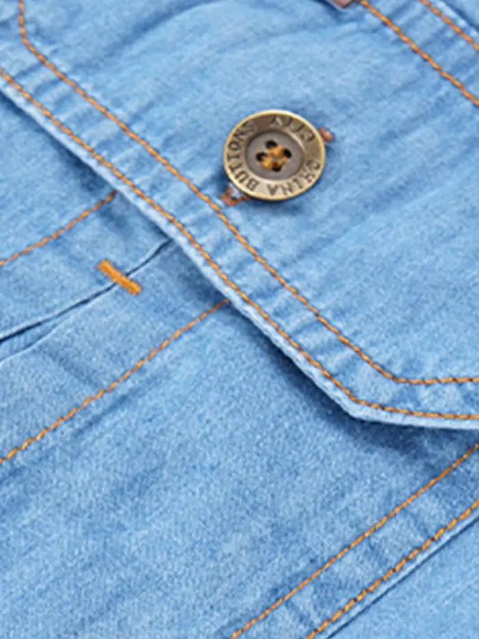 FREDD MARSHALL 2025 automne nouvelle mode hommes à manches longues Denim chemise décontracté boutonn