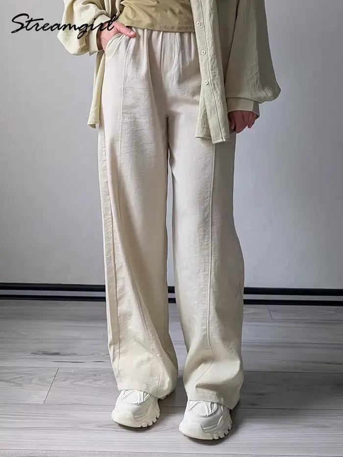 Pantalon d'été en coton pour femmes