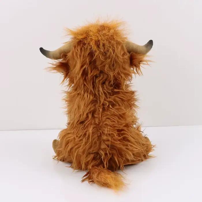 CYISONAL Highland vache animaux en peluche peluche taureau peluche poupée animale cadeau doux pour e