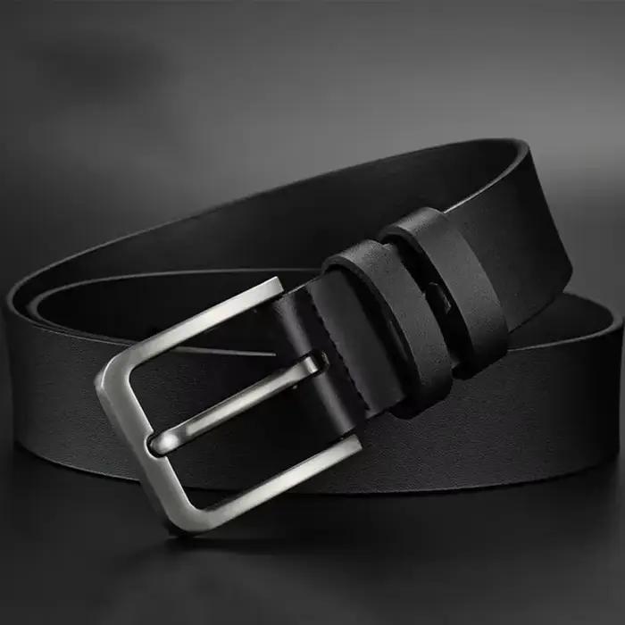Ceintures à boucle ardillon carrée en alliage pour hommes, nouvelle collection d'affaires et de lois