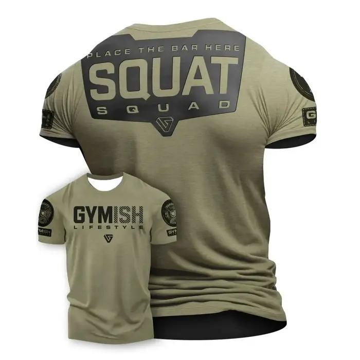Tshit – haut de sport décontracté pour hommes, confortable et respirant, col rond, avec lettres impr
