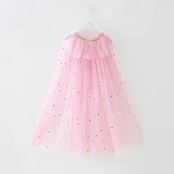 Costume de fille pour enfants, robe élégante, Cape pour enfants, fourniture de fête de noël et d'hal