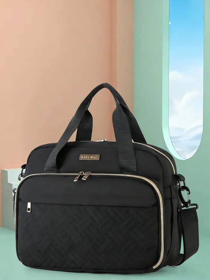 Sac à langer grande capacité, sac à bandoulière simple avec compartiment humide/sec et fonction de c