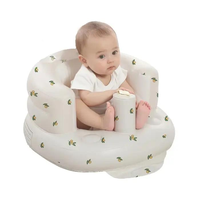 Siège gonflable pour bébés de 3 à 36 mois, pompe à air intégrée, canapé pour enfants, siège Bumbo pour apprendre à s'asseoir, pour l'alimentation, le camping