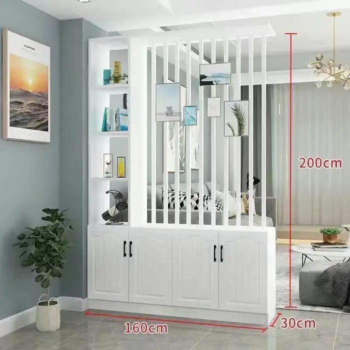 Armoire d'entrée avec armoire à chaussures intégrée et casier de séparation pour écran de salon pour une organisation optimale à la maison