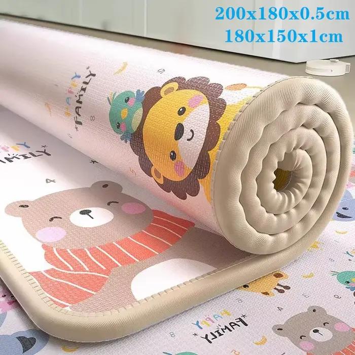 Tapis de jeu bébé non toxique haute qualité EPE - 5 tailles au choix - Tapis de sécurité pour enfants et activités