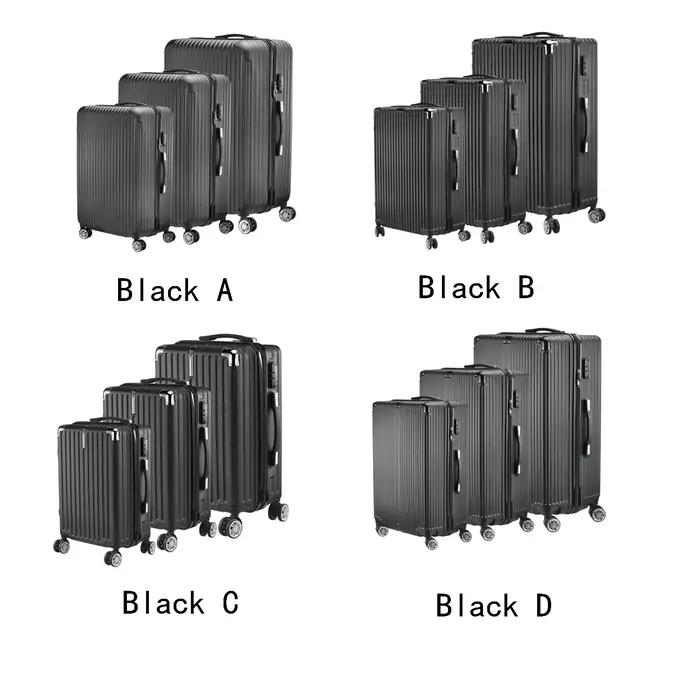 Ensemble de bagages Fangange 3 pièces, roues silencieuses universelles, avec serrure à combinaison,