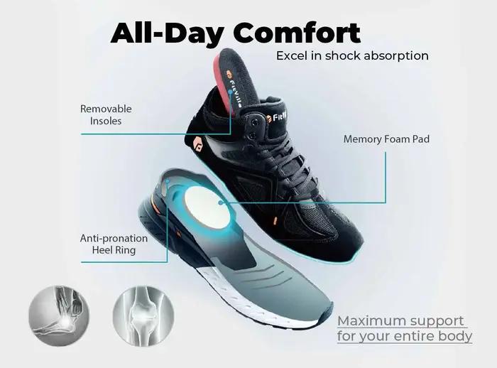 Fittington chaussures de marche Extra larges pour hommes respirant grande taille baskets de Sport an