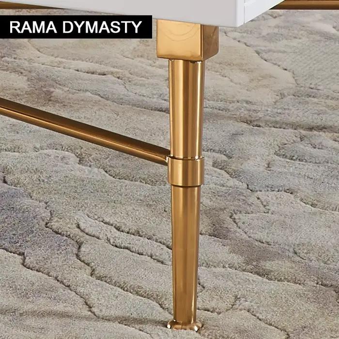 Table basse marocaine en acier inoxydable, nouveau, classique, postmoderne, carrée, table à thé pour