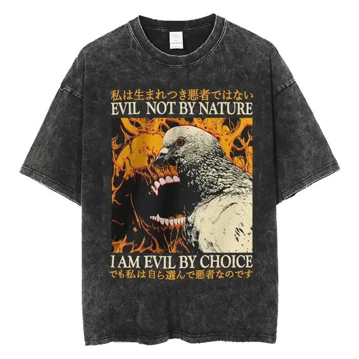 T-shirt manches courtes col rond Y2k, humoristique, à manches courtes, col rond, j'ai fait un mal, j