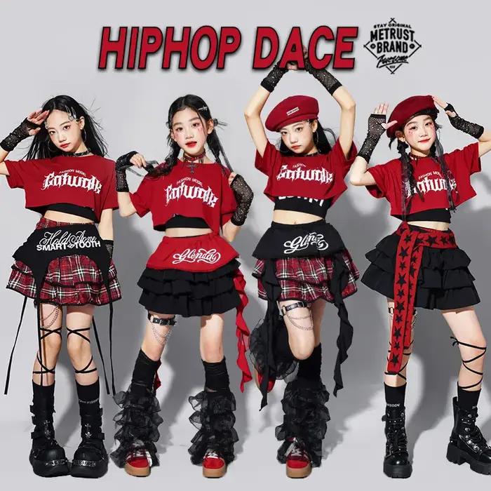 Ensemble de vêtements d'été pour filles, style K-pop, crop top, jupes à volants, costume de danse de