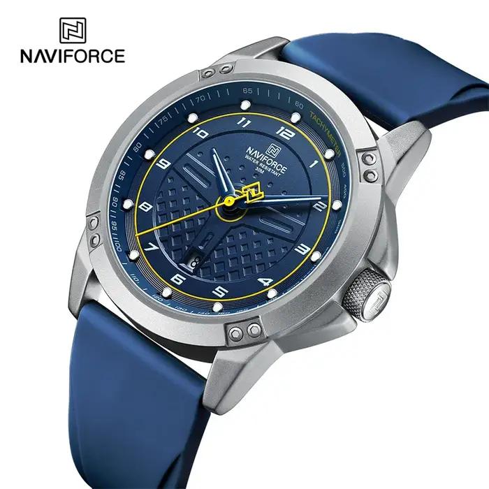 NAVIFORCE montre-bracelet à Quartz décontractée mode étanche montres pour hommes Sport bracelet en S