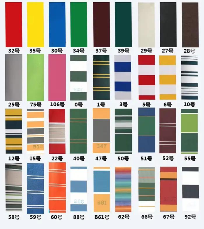 Auvent de Patio rétractable, fenêtres en tissu de remplacement, cantonnière ondulée, pare-soleil Dur