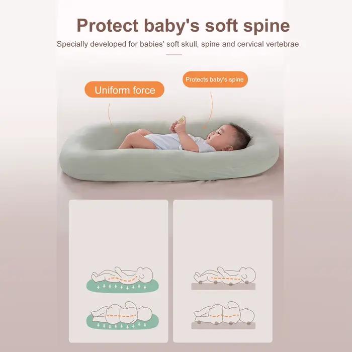 ZK30-Oreiller ergonomique doux au toucher pour bébé, facile à nettoyer, chaise longue pour garçons e