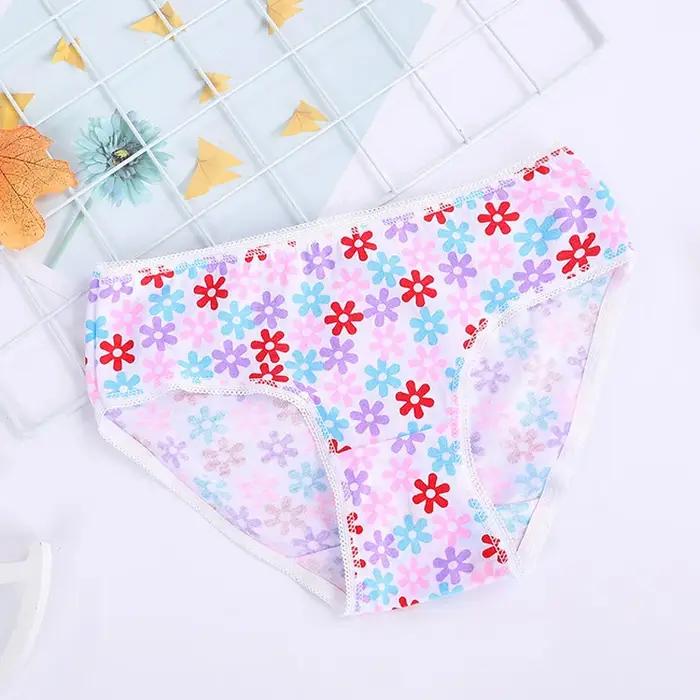 1/3/6/12 pièces 100% coton culottes ensembles filles enfants slips courts sous-vêtements pour enfant