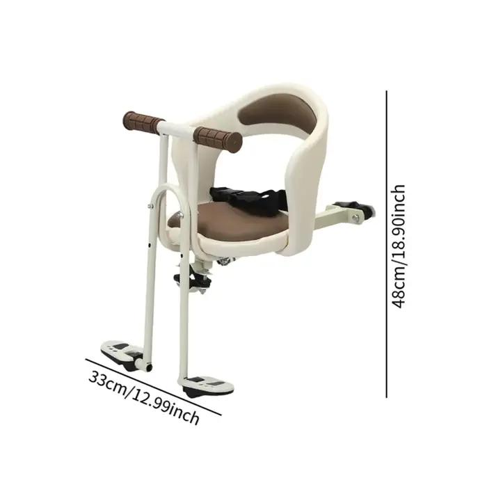 Siège de vélo pour enfant portable antidérapant avec repose-pieds réglables pour vélos de route et de montagne confortables et sécurisés pour les familles