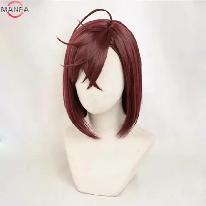 Haute qualité Momo Ayase Ekalun Cosplay perruque Anime Dandadan Cosplay court brun résistant à la ch