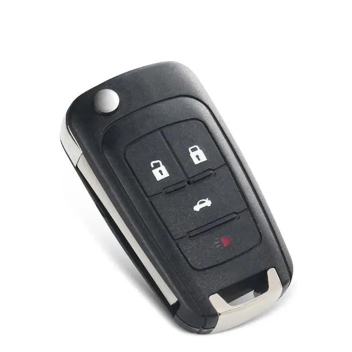 KEYYOU – coque de clé télécommande pliante, 10 pièces, pour Chevrolet Cruze Epica Lova Camaro Impala
