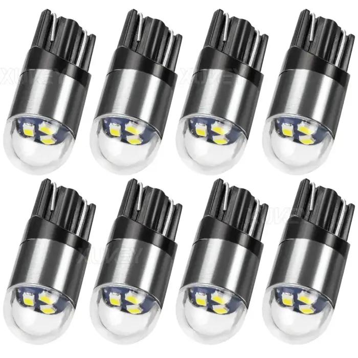 8x ampoules intérieures de voiture-12 V W5W 0.5W W2,1x9,5d ampoules dôme carte Cargo toit lumière la