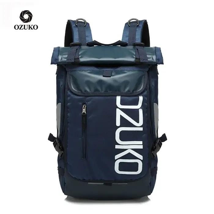 OZUKO sac à dos hommes 15.6 pouces ordinateur portable hydrofuge cartable pour adolescent décontract